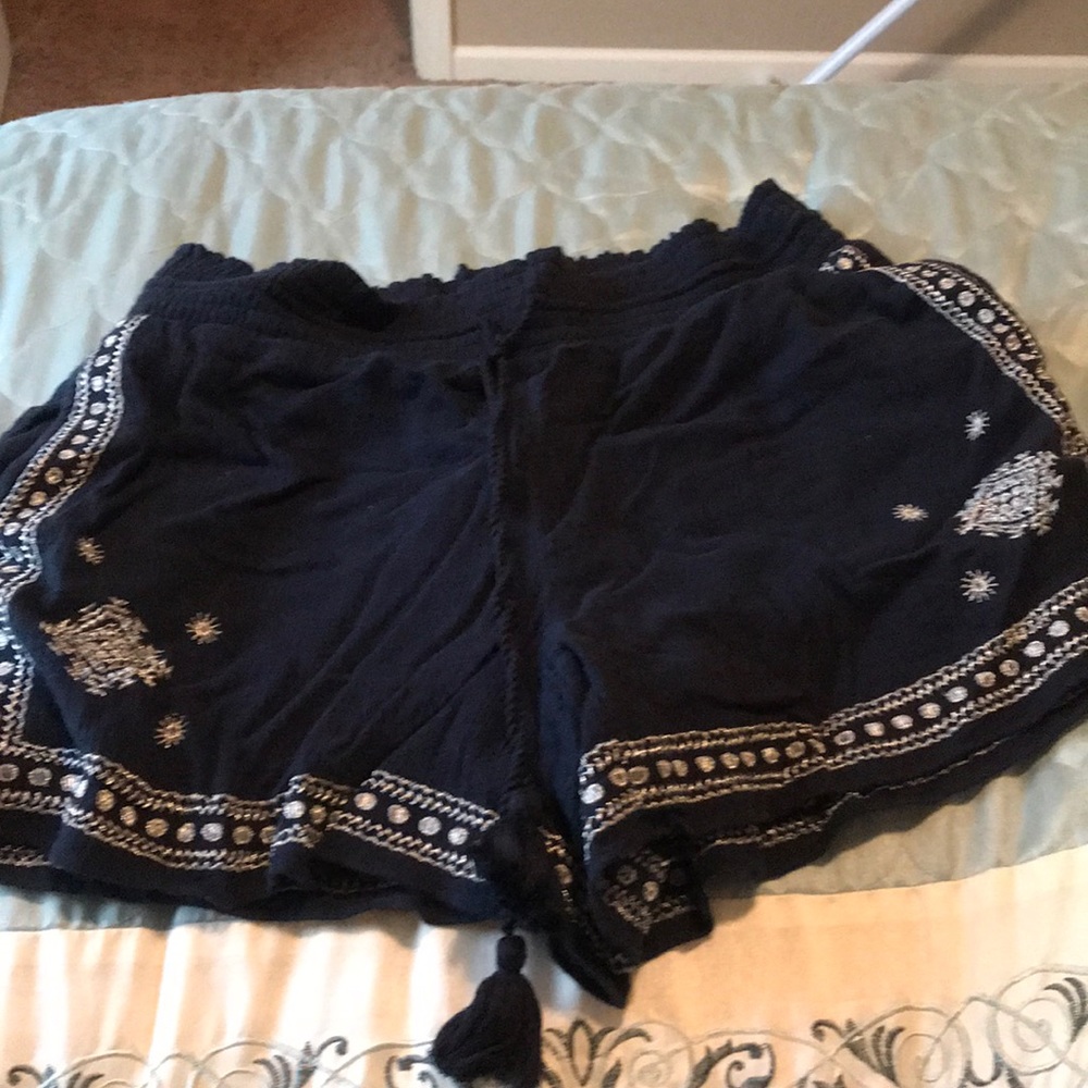 J crew navy pull on shorts